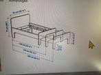 ikea Meegroeibed, wit, 80x200 met bodem, Ophalen, Gebruikt, Eenpersoons, 80 cm