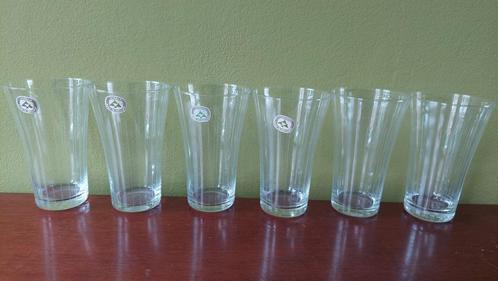 Vintage 6 Leerdam drink glazen 12 cm, Antiek en Kunst, Antiek | Glas en Kristal, Ophalen of Verzenden