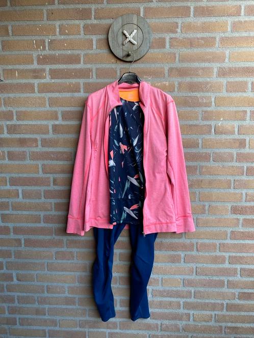 Sport set, Kleding | Dames, Sportkleding, Zo goed als nieuw, Fitness of Aerobics, Maat 42/44 (L), Blauw, Ophalen of Verzenden