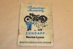 Zeldzame handleiding - Zündapp Norma-Luxus - 1953 !!, Ophalen of Verzenden, Overige merken