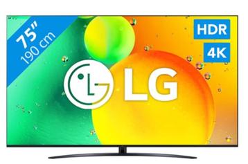 ACTIE!! LG NANO 75INCH SMART NIEUW GARANTIE WINKELPRIJS 1300