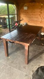Eiken eetkamer tafel., Tuin en Terras, Ophalen, Gebruikt, Rechthoekig, Hout