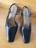 Tamaris zwart leren damesschoen maat 40 Zo goed als nieuw, Tamaris, Schoenen met lage hakken, Zwart, Ophalen of Verzenden