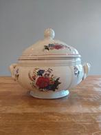 Vintage Sarreguemines Soepterrine Agreste, sauskom, borden, Antiek en Kunst, Ophalen