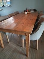 Eettafel wagonhout, Ophalen, Gebruikt, 200 cm of meer, 50 tot 100 cm