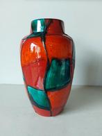 W-Germany fat lava Scheurich Harlekijn Harlekin vaas 21 cm, Antiek en Kunst, Ophalen of Verzenden