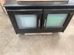 Houten kast dressoir zwart tv meubel, 50 tot 100 cm, 25 tot 50 cm, Gebruikt, Glas