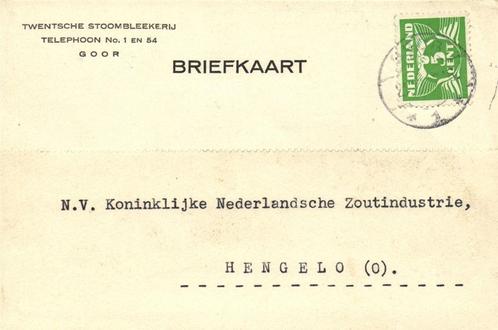 Twentsche Stoombleekerij, Goor - 11.1942 - briefkaart, Postzegels en Munten, Brieven en Enveloppen | Nederland, Briefkaart, Ophalen of Verzenden