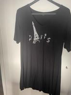 Yoek zwart wide bottom tuniek/jurkje mt M met applicatie, Kleding | Dames, Yoek, Zwart, Maat 42/44 (L), Ophalen of Verzenden