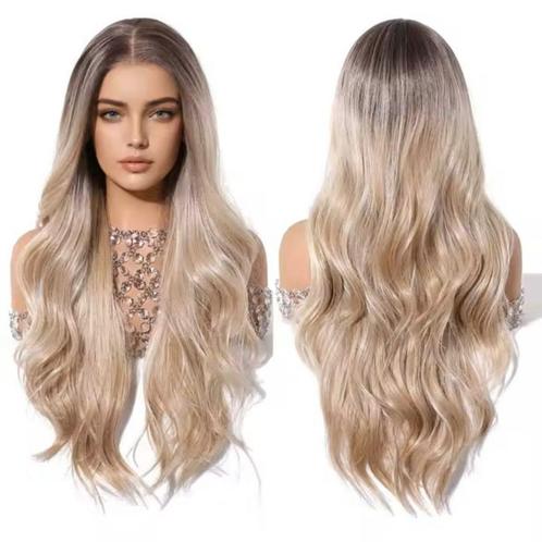 Mono top swiss lace pruik lang blond haar zonder p, Sieraden, Tassen en Uiterlijk, Uiterlijk | Haarverzorging, Nieuw, Pruik of Haarverlenging