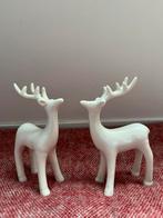 Bloomingville wit porseleinen herten Christmas Kerst, Verzenden, Zo goed als nieuw