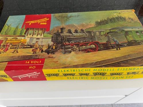 Fleischmann HO 300 kit /originele doos 1962 nooit gebruikt, Hobby en Vrije tijd, Modeltreinen | H0, Zo goed als nieuw, Treinset
