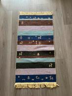 Prachtig wandkleed vloerkleed wol/katoen vintage handgeweven, Huis en Inrichting, 200 cm of meer, Ophalen of Verzenden, Zo goed als nieuw