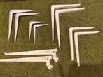 4 sets metalen witte plankendragers, Ophalen of Verzenden, Zo goed als nieuw, Overige typen
