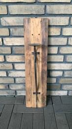 Wandplank wandhanger landelijk brocante eikenhout veranda, Huis en Inrichting, Woonaccessoires | Zuilen en Pilaren, Ophalen of Verzenden