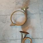 Hoorn koper en trompet retro vintage, Ophalen of Verzenden, Gebruikt