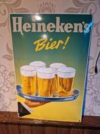 Heineken emaille bord, Ophalen of Verzenden, Zo goed als nieuw, Reclamebord, Plaat of Schild, Heineken