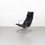 2x Vitra Eames EA 124 Fauteuil Zwart Hopsak - Gepolijst, Huis en Inrichting, Ophalen of Verzenden, Zo goed als nieuw, Metaal