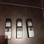 vaste telefoon, Telecommunicatie, Vaste telefoons | Handsets en Draadloos, Zo goed als nieuw, Ophalen, 3 handsets
