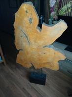 Houten sculptuur op sokkel, Ophalen, Nieuw