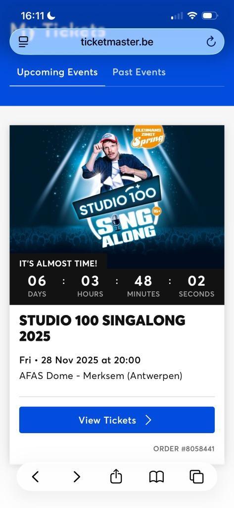 Sing along studio 100 2x 28 november, Tickets en Kaartjes, Concerten | Nederlandstalig, Twee personen, November, Overige typen