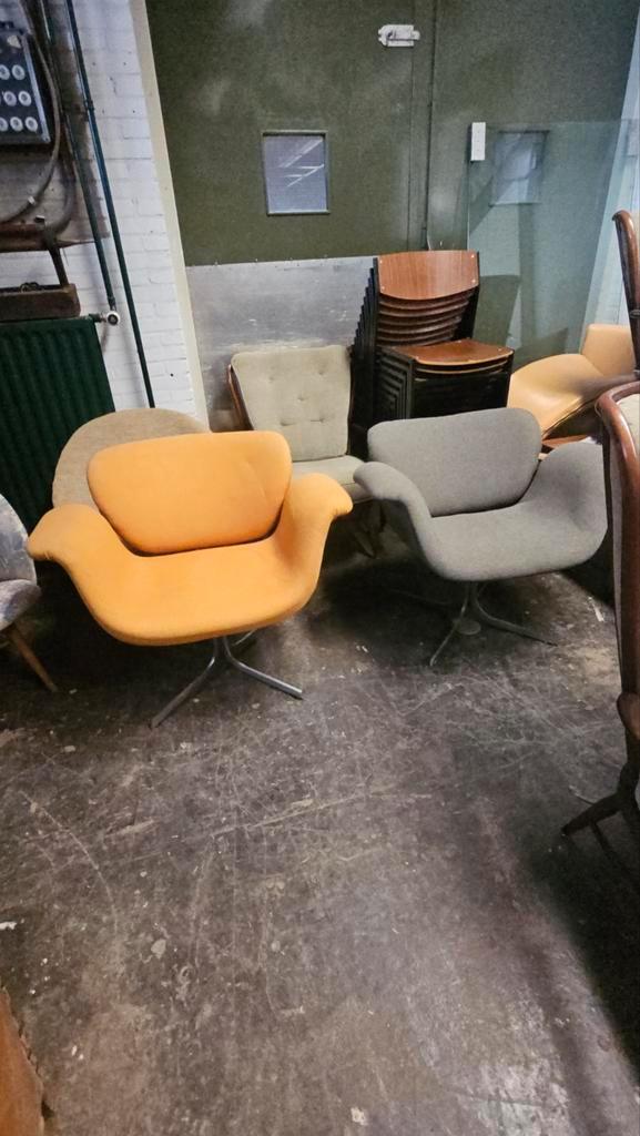 2 Artifort Tulip Stoelen, Pierre Paulin, Vroege Editie, Huis en Inrichting, Stoelen, Ophalen of Verzenden