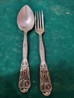 kinderbestek antiek lepel en vork, Huis en Inrichting, Keuken | Bestek, Ophalen of Verzenden, 'T Olde Gre-j, Info@toldegrej.nl