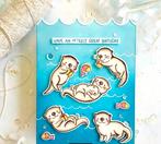 Clearstamps otters met snijmallen NIEUW!, Ophalen of Verzenden, Nieuw, Clearstamp