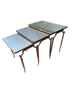 Art deco stapel tafels, Huis en Inrichting, Tafels | Sidetables, Ophalen of Verzenden, Zo goed als nieuw, Rechthoekig