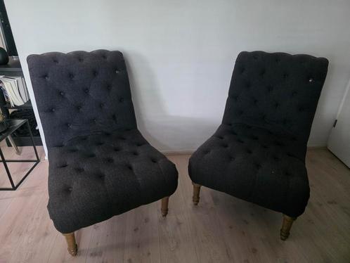 Riviera Maison stoelen, Huis en Inrichting, Stoelen, Zo goed als nieuw, Twee, Stof, Grijs, Ophalen