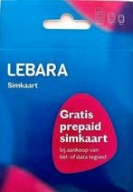 Lebara simkaarten, Telecommunicatie, Prepaidkaarten en Simkaarten, Ophalen of Verzenden, Zo goed als nieuw, Overige providers