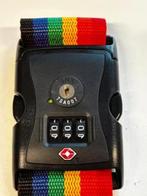 NIEUW! Travelmore kofferriem met TSA slot regenboog €4,99, Overige materialen, Minder dan 50 cm, Ophalen of Verzenden, Minder dan 35 cm