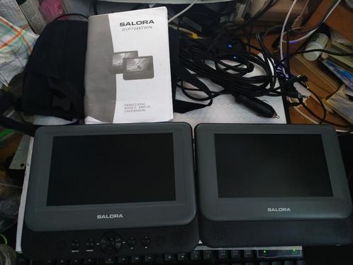 Salora DVP7048TWIN Portable DVD player, Audio, Tv en Foto, Dvd-spelers, Gebruikt, Dvd-speler, Overige merken, Draagbaar, Ophalen of Verzenden