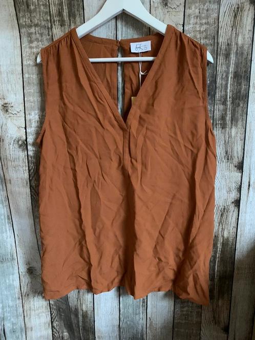 Heart Mind super mooi nieuw topje (Maat 42), Kleding | Dames, Tops, Nieuw, Maat 42/44 (L), Bruin, Zonder mouw, Verzenden