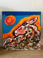 Kunst schilderij canvas acryl  Erik Zwezerijnen, Antiek en Kunst, Ophalen of Verzenden