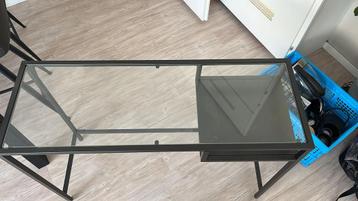 Stalen side table/bijzettafel met lade beschikbaar voor biedingen