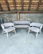 Billiani Croissant design fauteuils en sofa, Huis en Inrichting, Fauteuils, Hout, Minder dan 75 cm, Ophalen of Verzenden, Zo goed als nieuw