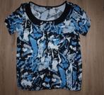 Blauw Zwart Wit Shirt Rossini (S), Blauw, Ophalen of Verzenden, Zo goed als nieuw, Korte mouw
