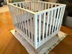 Bopita Box Lynn Wit Naturel incl matras en boxkleed, Kinderen en Baby's, Boxen, Ophalen of Verzenden, Gebruikt, Boxkleed