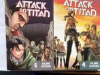 T.K. Attack on Titan nr. 1-2-4 en 5 Hajime Isayama, Meerdere comics, Ophalen of Verzenden, Zo goed als nieuw, Hajime Isayama