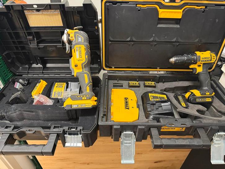 DeWalt Multitool & Schroefmachine Set, Doe-het-zelf en Verbouw, Gereedschap | Boormachines, Gebruikt, Boor- en Schroefmachine