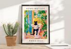 Henri Matisse' Paris 1953 Cat Poster Ingelijst, Verzamelen, Posters, Rechthoekig Staand, Met lijst, A4 of kleiner, Nieuw