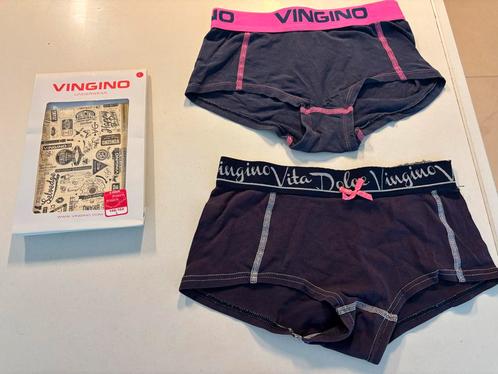 Vingino Boxer Onderbroek Meisje Maat 158-164 2 stuks blauw!, Kinderen en Baby's, Kinderkleding | Maat 146, Gebruikt, Meisje, Nacht- of Onderkleding