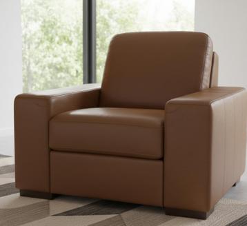 Bruine lederen fauteuil - comfort en stijl voor uw interieur beschikbaar voor biedingen