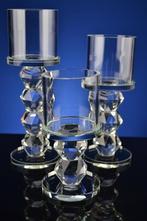 Set kristallen waxine kandelaars helder, Nieuw, Minder dan 25 cm, Overige materialen, Ophalen of Verzenden