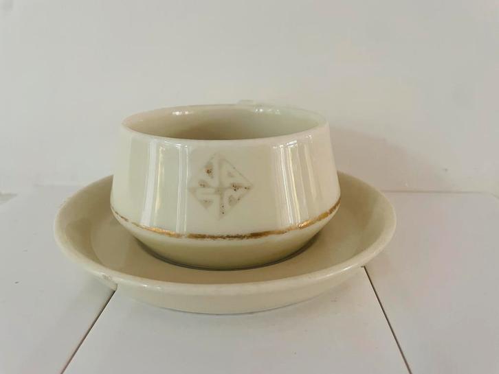 Uniek NASM kop en schotel. Van Zwanenburg. Zeldzaam HAL, Verzamelen, Scheepvaart, Zo goed als nieuw, Gebruiksvoorwerp, Ophalen of Verzenden