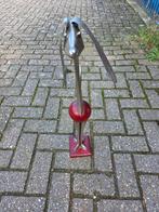 Uniek metalen / hout  hondenbeeld, Antiek en Kunst, Kunst | Beelden en Houtsnijwerken, Ophalen of Verzenden