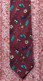 Stropdas specially designed for father by Holland Casino’s, Ophalen of Verzenden, Zo goed als nieuw, Bruin, Met patroon