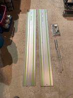 Festool Geleiderails + Koppelstukken + Lijmtangen, Doe-het-zelf en Verbouw, Ophalen, Gebruikt