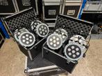 8x Showtec compact par 7 tri met 2x flightcase, Ophalen, Gebruikt, Licht